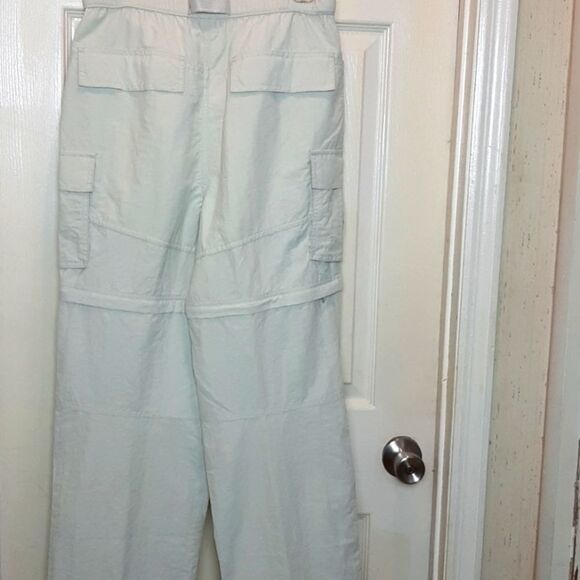 Womans Lands End Cream‎ Zipper Off Legs /S 28 pants cargo - Picture 5 of 8